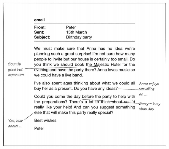Đề thi FCE Writing Part 1
